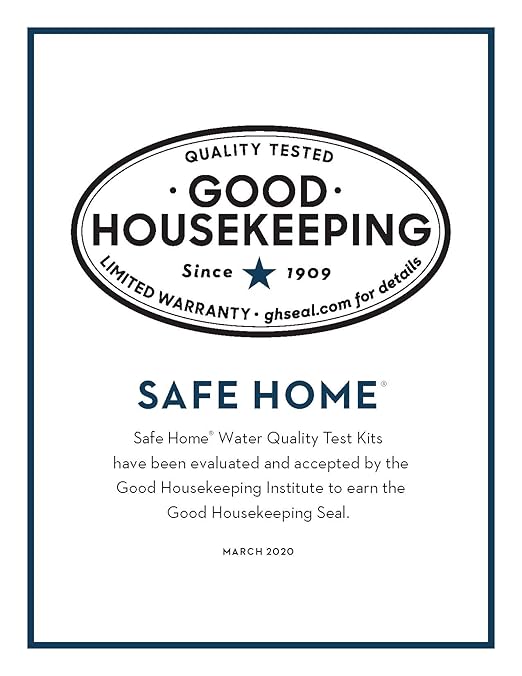 Safe Home® DIY Lead in Drinking Water Test Kit – Advanced Detection to 4 PPB – 5-Minute Test – 3 Levels of Test Results – EPA Lab Certified – Made in The USA – (2 Pack)