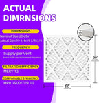 20x20x1 MERV 13 (6-Pack) Pleated Air Filter (Actual Size: 19.75"x19.75"x0.75") MPR 1900 & FPR 10, Furnace Air Filters, 20x20x1 air filter