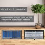 Premium Air Vent Polyester Filter Roll MERV 8 HVAC Furnace Filters Cut to Fit for Floor Registers, RV, AC, Ceiling, Grilles and Wall HVAC Furnace Vents (12" x 45")