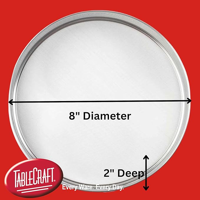 Tablecraft Fine Mesh Sieve Strainer, 6-Inch Mini Round Durable Stainless Steel Sifting, Straining, and Dusting, Comfort Grip, Baking, Food Prep Tool for Foodservice, Restaurant and Home Use, 2" Deep
