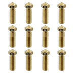 12Pcs Volcano Nozzles 0.4mm, Vyper Nozzles M6 Thread Hotend Extruder Volcano Nozzle Compatible for Artillery Genius, Sidewinder X1, X2, Anycubic Vyper, Anycubic Kobra Plus, Kobra Max 1.75mm Filament,