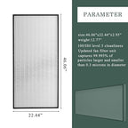 FFU,HEPA H14 LaminarFlowHoodFilterReplacement Kit 1 Piece,Updated Fan Filter UnitcompatiblewithLaminarFlowHood FFU 46.2”x22.6”,100/ISO Level 5,Mushroom with Safety Lock