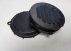 Louvered Vent, Bug Screen, 60ppi Filter, Seal and Cap, 2.5", Black