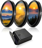 77mm UV-CPL-FLD Lens Filter Kit 3 Piece, Multi-Coated Optical Camera Filters Set UV Block + Circular Polarizing + Fluorescent Filter with Durable Storage Case for DSLR Mirrorless