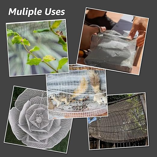 4 Pack 12x16 Inch Wire Mesh, 20 Mesh Stainless Steel Mesh, Never Rust Sturdy Metal Mesh Screen for DIY Projects, Vent, Cage, Garden, Window Screen, Filter Mesh