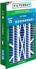 Filterbuy 20x30x5 Air Filter MERV 13 Optimal Smoke & Allergy Defense (1-Pack), Electrostatic Pleated HVAC AC Furnace Filters Replacement for Honeywell Return Grille (Actual Size: 18.38 x 28.63 x 3.69)