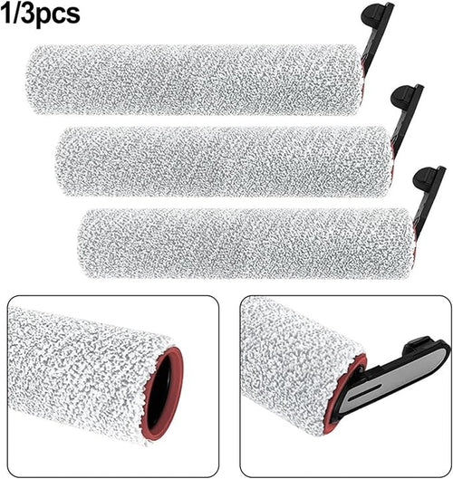 1/3pcs Floor Scrubber Roller Brush Main Brush, Compatible for MOVA, X4 Pro Wet Dry Vacuum Cleaner Home Appliance Accessories(1 Pack)