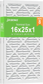 Furnace Filters 16x25x1 MERV 8, MPR 600, 2 Pack Air Filter for HVAC/AC Furnace - Actual Size: 15.75"x24.75"x0.75"