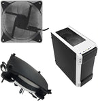 120mm Fan Dust Filter PC, 10Pack PVC Computer Dust Filter Mesh Dustproof Case Cover PC Cooler Fan Filter Grills with 40pcs Screws for Computer Cooler (PVC, 120 * 120mm, 10pcs, Black)