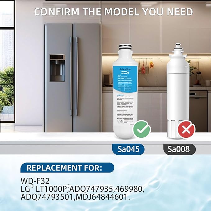 Adq747935 Water Filter for L&G Lt1000p/pc, LfxS26973s, LmxS28626s, LmwS27626s, LfxS28596s, Adq74793501, 4Pack