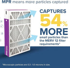 Filtrete 16x20x4 AC Furnace Air Filter, MPR 1550, MERV 12, Fits Lennox & Honeywell, Allergen, Electrostatic Air Cleaning Filter, 2-Pack (Actual Size 15.88x19.88x4.31 in)