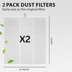 HAMARA Nail Dust Collector Replacement Filters 2 Pack – Reusable 6x7 Inch Fabric – Compatible Only with HAMARA Nail Dust Collector Model – Easy to Clean & Maintains Suction