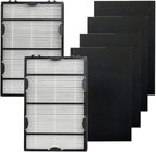PUREBURG Replacement Filter Compatible with Holmes HAP8615 HAP633 HAP8625 HAP8650B HAP8650B-NU & Biaonaire GE 106633 Air Purifiers,2-Pack HAPF600 + HAPF60