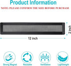Magnetic Floor Register Vent Covers, 2 x 12 Inch Air Vent Filter Mesh, Sticky Magnet PVC Vent Screen Net for Wall Ceiling Floor Catches Toys Snacks Pet Hair and Pet Food 4 Pack