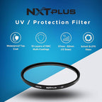 Hoya NXT Plus 43mm UV Filter — Schott B270 Clear Glass with 10-Layer HMC Multi-Coating for 98% Light Transmission, Waterproof Top-Coat, Aluminum Frame - Camera Lens Filter for Sharp, Clear Images