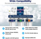 Membrane Solutions 75 GPD RO Membrane, Reverse Osmosis Membrane, RO Membrane Replacement, Reverse Osmosis Filter Replacement for Under Sink Home Drinking RO Water Purifier System (2 PACK)