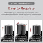 SNS Air Compressor Pressure Regulator With Bracket and Gauge Female Thread 1/4 NPT 0-150 PSI Adjustable AR2000-N02