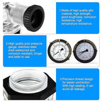 MEANLIN MEASURE 273564Z Manual Air Relief Valve Replacement for Pentair for Triton II, Triton C, TR100C and TR140C Pool Spa Sand Filters with 60Psi Steel Start and Clean Filter Pressure Gauge