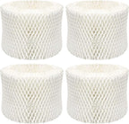 Funmit Humidifier Filters Replacement for Honeywell Humidifier Filter HAC-504 HAC-504AW and Honeywell Filter A, Replacement for Honeywell HCM-350 HCM-500 HCM600 Cool Mist Humidifiers, 4 Pack, White