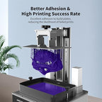ANYCUBIC Upgraded Water Washable 3D Printer Resin, 405nm High Precision 3D Resin, Low Shrinkage Photopolymer Resin for 4K/8K/12K Capable LCD DLP Resin 3D Printer Printing (Purple, 1000g)