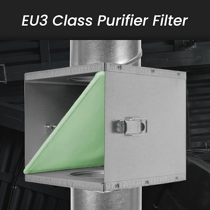 Repa Market 11" x 9" Replacement Air Filter for 8" Duct Filter Box – EU3 Class Purifier Filter for Dust Collection, Lint Trap – Air Purifier – HVAC Ventilation System Filters, Home Improvement