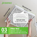 Furnace Filters 16x25x1 MERV 8, MPR 600, 2 Pack Air Filter for HVAC/AC Furnace - Actual Size: 15.75"x24.75"x0.75"