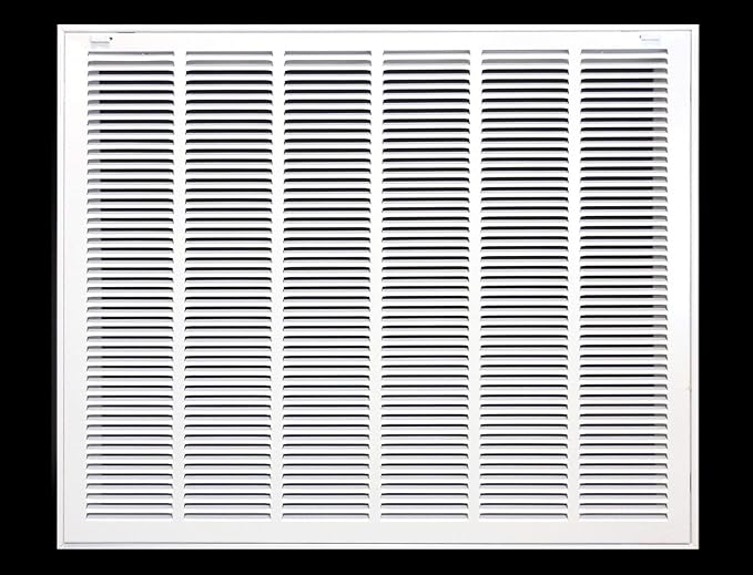 30" X 36" Steel Return Air Filter Grille for 1" Filter - Removable Face/Door - HVAC Duct Cover - Flat Stamped Face -White [Outer Dimensions: 32 5/8"w X 38 5/8"h]