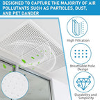 Merv 16 Filter Material, 5.24 Ft² Cut to Fit Air Vent Filters for Clean Living Basic Dust and Pet Dander Pollen Smoke for Home Ac HVAC, Efficiency Breathable DIY Design