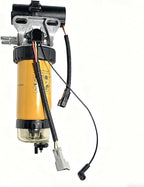 12V Fuel Lift Pump & Fuel Filter Assembly 333/C3351 320/A7046 320/A7087 32/925950 - Compatible with JCB Loader 3CX 4CX & Dumper 6TST