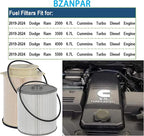 Fuel Filters for Ram 2500 3500 4500 5500 6.7 Cummins Diesel, Fuel Filter for 2019 2020 2021 2022 2023 2024 Dodge Ram 6.7 Diesel, Fuel Filter Water Separator Set Replace 68157291AA 68436631AA