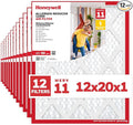 Honeywell 12x20x1 MERV 11 Allergen Reducer 11000 Electrostatic Pleated HVAC AC Furnace Air Filter (12-Pack) | Replacement Filter for Home Use | Made in USA