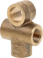 Veemoon Brass Tee Fitting M10x1 Thread Adapter Fuel Pipe Connector for Nylon Tube Fuel Line Repairs and Radiator Hose Barb Connection Suitable for Industrial and Marine Use