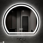 Bathroom Mirror with 3 Colour LED Lights, Lighted Bathroom Makeup Wall Mounted Mirror with Demister Pad, Touch Switch Mirror for Entryway, Bathroom, Vanity(23.6"/60cm)