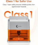 A1 Pro 10W Mini Laser Engraver with Camera, Portable Laser Engraver and Cutter Desktop Lazer Engraving Machine for Wood Leather Painted Metal Glass, Home DIY, Small Business, Class 1