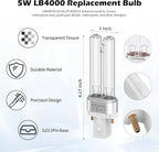 4 pack FLT4825 HEPA Replacement Filter B ＆ LB4000 Bulb for Guardian AC4825, AC4300, AC4850, AC4800, AC4820, AC4900 Air Cleaner Purifier, 4 HEPA Filters +12 Carbon filters+ 2 lb4000 uv bulb