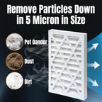 POWERTEC 5 Micron Outer Air Filter 1PK for WEN 3410, POWERTEC AF4000/AF4001, Shop Fox W1830 Air Filtration System, Woodworking Air Filters for Workshop & Garage (75007)