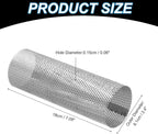 PATIKIL 2.4 Inch Stove Pipe Spark Arrestor Screen, 1Pcs 304 Stainless Steel Filter Chimney Flue 0.06 Inch Hole for Camping Tent Stove Accessories Vent Exhaust