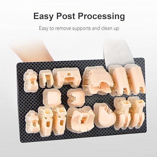 Rigid Pro 3D Printing Resin, High Stiffness & High Precision Engineering Resin, Designed for Detailed Models & Functional Parts for LCD/DLP/MSLA 3D Printers (Light Gray, 1KG)