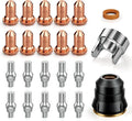 ARCCAPTAIN 23Pcs IPT60 Plasma Cutter Torch Consumables, .030" Plasma Cutter Accessories for ARCCAPTAIN CUT55 NON-HF, CUT55 MP and CUT60 Non-HF, Work with 20-30A Current