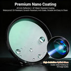 77mm Black Diffusion 1/4 & Reflectivity CPL 2 in-1 Filter with Lens Cap, Dreamy Softens Highlights with Effective Polarization, Mist Cinematic Polarizer Effect Filter with ND2 Reduction