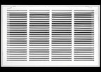 24" X 14 Steel Return Air Filter Grille for 1" Filter - Removable Face/Door - HVAC Duct Cover - Flat Stamped Face - White [Outer Dimensions: 26.5 X 15.75]