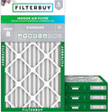 Filterbuy 14x30x2 Air Filter MERV 8 Essential Dust & Allergy Defense (4-Pack), Electrostatic Pleated HVAC AC Furnace Filters Replacement, Made in USA (Actual Size: 13.50 x 29.50 x 1.75)