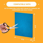 20x30x1 Reusable Air Filter Cut To Compatible with Furnace & Air Conditioner Washable Reusable High Air Flow Polyester Fiber Filter Media, 3 Pack (20" x 30" x 0.7" actual)