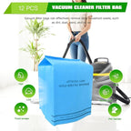 12 Pack Wet Dry Filter Bags Compatible for WORKSHOP WS01025F2, for Craftsman 9-38737, for MultiFit VF2000, Select 2-1/2 to 5-Gallon for Shop Vac Vacuum Stinger Craftsman Husky