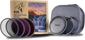 Kase 72mm KW Revolution Plus Master Kit, Includes CPL, ND8/64/1000, Inlaid Ring, Front Lens Cap, Filter Bag, 3D Tool, Suitable for Long-Exposure Landscape Video Shooting