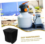 Small Filter Pump Cover Replacement for Garden Outdoor Use Oxford Cloth with Drawstring Closure Easy to Clean Protective Sand Pump Cover