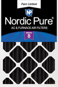 Nordic Pure 16x20x4 (Actual Size: 15 1/2 x 19 1/2 x 3 5/8) Pure Carbon Pleated Odor Reduction Merv 8 Furnace Filter 1 Pack