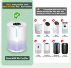 M01 Replacement Filter Only Compatible with MOOKA M01 Air Purifier, 3-in-1 Pre-Filter, HEPA Filter, High-Efficiency Activated Carbon Filter Filtration System, 2 Pack
