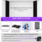 TroyStudio Bass Traps - 12 Pcs 4 X 4 X 12 Inches Dense Thick Studio Bass Foam Corner, Acoustic Treatment Panel Absorbing Echo Reverb, Low Frequency Sound Absorber for Music Room Home Recording Studio