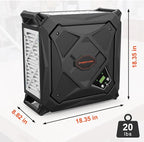 Abestorm 270 Degree Intake Air Filtration System, Built-in Ionizer, 780 CFM Hanging Dust Collector with Remote Control, for Woodworking Shops and Garage, 2-speed Adjustment, DecDust 780IG